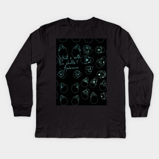 Gideon the Ninth Skulls Ambiance Kids Long Sleeve T-Shirt